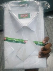 MCM White Cotton Shirt - Size 40