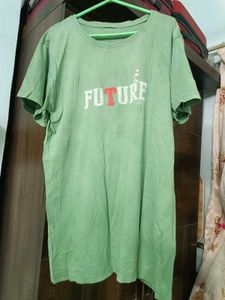 Green 'Future' Graphic Tee