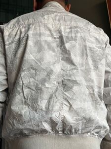 Stylish White Patterned Jacket