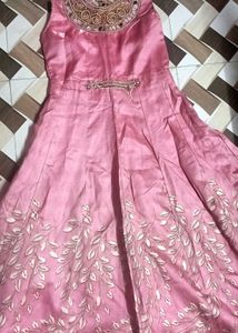 Pink Floral Detail Dress