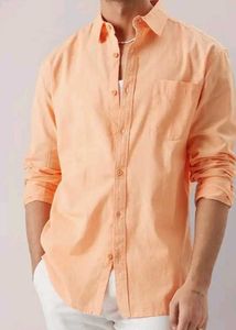 Peach Button-Down Shirt