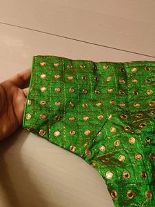 Mirror Work Padded Blouse