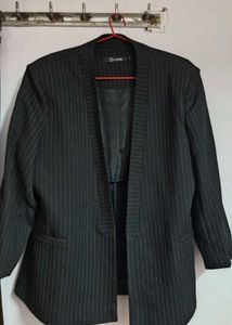Striped Blazer And Pants Co Ord Set