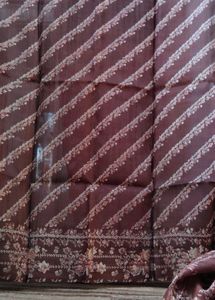 Maroon Floral Delight Women Saree