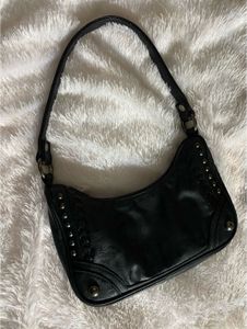 Y2k Zara Leather Studded Crossbody Bag