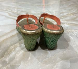 Gold Sparkly Thong Sandals