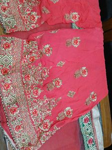 Emerald Green Embroidered Sharara set