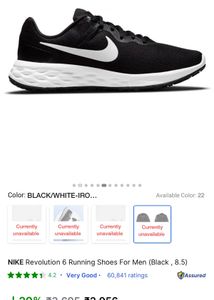 NIke Men Revolution 6  Size-11UK