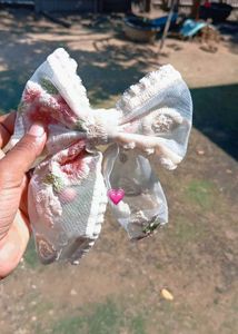 Floral Lace Bow Hair Clip