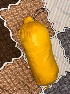 Yellow Padded Jacket with cover.