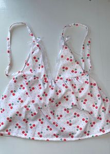 🍒✨Cherry Print Halter Neck Top🍒