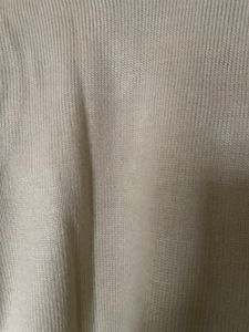 Women Woollen Cream Patchwork Kurta (M)