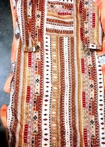 Kalini Geometric Printed Colourful Regular Kurta🌹