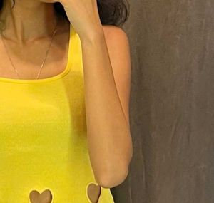 Zara Corn Yellow Crop Top