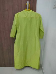 Lime Green Embroidered Salwar Kameez