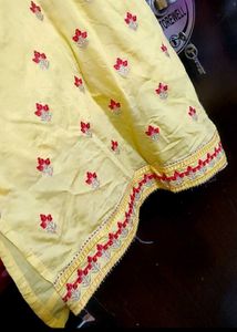 Yellow Sharara Suit With Dupatta For 36 Bust