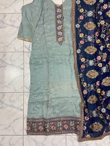 Turquoise Kurta Set