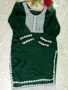 Dark Green Kurta