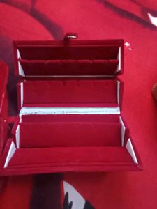 2 Red Velvet Jewelry Box