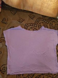 Stylish Lavender Graphic Tee for Women
