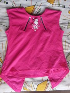 Pink Sleeveless Top
