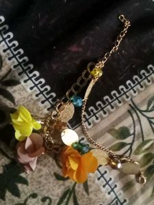 Floral Charm Bracelet