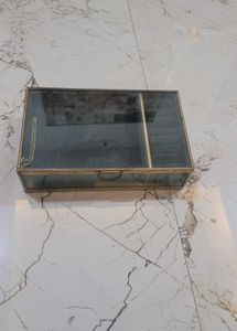 Original Mason Home Emerald Glass Jewellery Box
