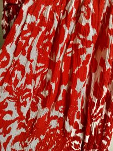 Red &amp; White Floral Dress