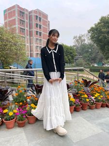 SALE 🛍️ ‼️Pinterest Trendy White Long Skirt