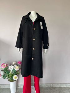 Black overcoat