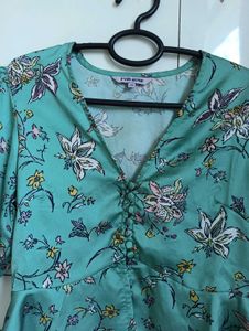 Floral Print Peplum Top