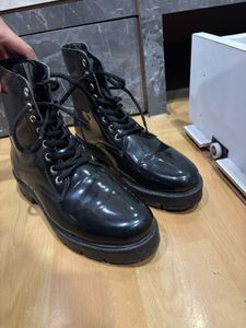Black Combat Shoes For Women