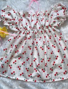 Sale✨Cherry Print Babydoll Top🌸🍒