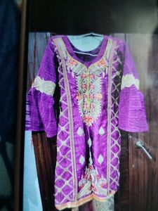 Puple Gharara Set