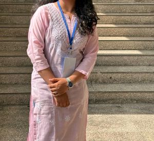 Lucknow Chikankari Pink Kurti