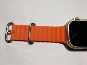 Smart Watch with Orange Band