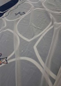 white with Purple partywear stone work sar