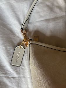 Coach White Monogram Laurel Bag