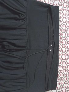 Black Ruched Mini Pant