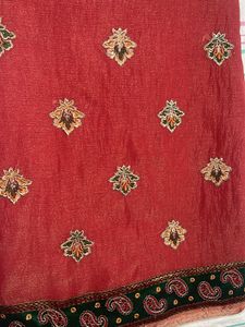 Elegant Embroidered Saree