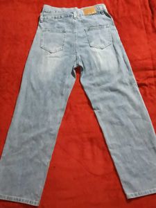Double Waistband Denim Jeans