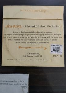 Isha foundation - Yoga  DVDs (Om Bracelet freebie)
