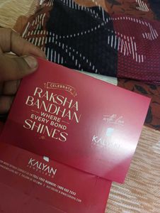 Kalyan Jewellers Raksha Bandhan Card Worth 2100rs