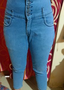 Light Blue High-Waisted Jeans