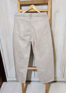 Light Brown Cotton Paint Waist Size-30