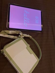 White/Green Bag