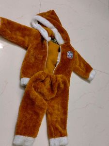 Baby Boy Orange Brown Colour Fur Winter Wear