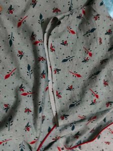 Vintage Floral Print Nightgown Set