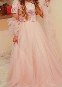 heavy work choli and can-can ghaghra with dupatta