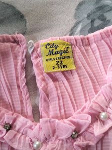 Pink Ruffled Tiered Top